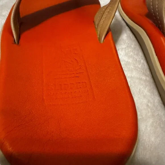 Island Slippers "The Classic" Full Grain Leather Flip Flops - Picture 10 of 13